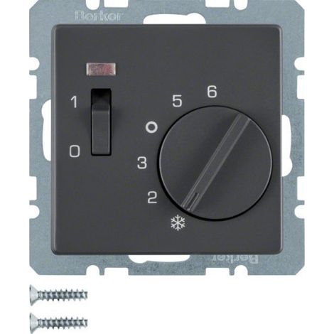 Berker 20306086 Interruptor giratorio antracita 10 A