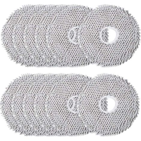 Lot de 12 serpillères en microfibre - Accessoires pour robot aspirateur - Lavables - Accessoires pour Dreame L10s Ultra/L10 Ultra/L20 Ultra/L10s Pro Ultra Heat (1/4)