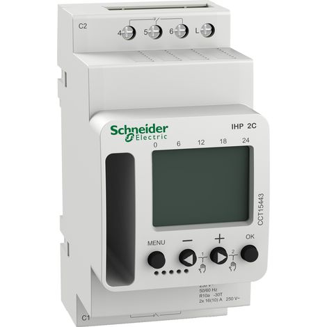 Acti 9 IHP 2C con interruttore orario programmabile (24h / 7d) - CCT15443