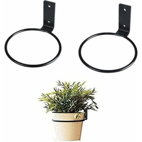 - 2Pcs Muraux Pour Pot De Fleurs,Supports Pot De Fleurs,Supports Pour Plantes D'Intérieur,Portes Pot De Fleurs Sur Pied-Crezuo