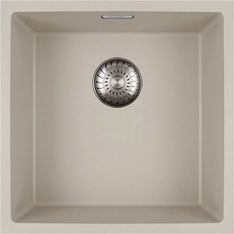 CARESSI Einbaubecken CAGRPP40BI Granit Color Line Bisque (1/2)