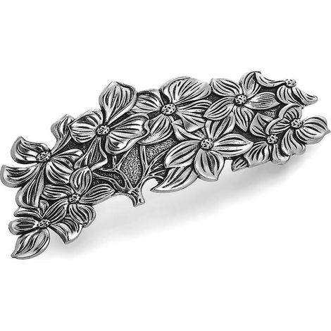 barrettes Vintage Pour Femmes (argent - Fleur) Barrettes Celtiques Pour Cheveux Pais Et Fins Barrettes Rtro Pour Cheveux Accessoires De Coiffure (1/4)