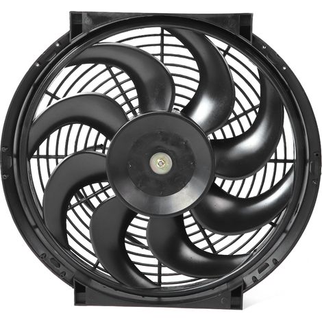 Ensemble ventilateur de refroidissement motorisé ultra-mince pour radiateur de 14 pouces, accessoires universels 12 V, avec kit de montage (1/5)