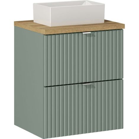Waschtisch 50cm in grün und Eiche NEWPORT-56-GREEN (1/5)