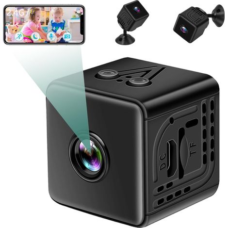Mini caméra pour l'intérieur 2,4 GHz, HD 1080p, WiFi, espion, détection de mouvement (1/5)