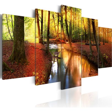 Tableau Imprimé "Silent Forest" 100 x 200 cm (1/2)