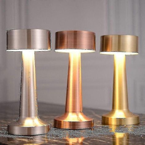 Wiederaufladbare Vintage-LED-Tischlampe, tragbares, warmes Licht für Zuhause (1/5)