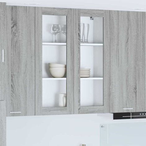 Hängeschrank Graues Sonoma 80 x 31 x 100 cm Holzwerkstoff