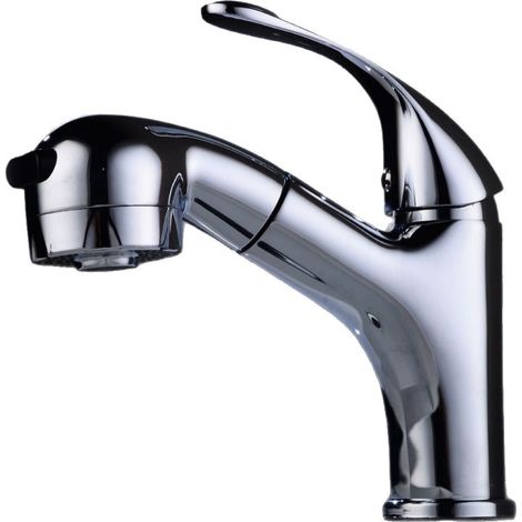 Robinet de bassin pour table de shampooing en cuivre, flexible et avec mélangeur pour bain d'enfants - Alovez (1/5)