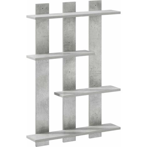 Estante de pared Gris Hormigón 61 x 13,5 x 88 cm vidaXL (1/5)