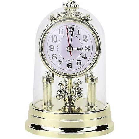 Horloges de table, Horloge de salon style rétro européen, Réveil numérique, Horloge de table silencieuse antique0 - vous (1/5)