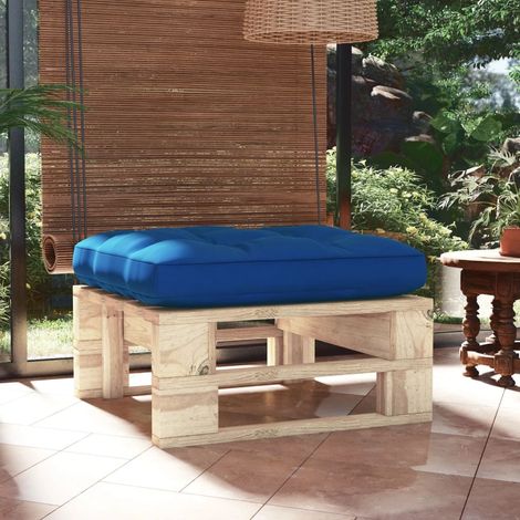 Pouf palette de jardin bois de pin imprégné (1/5)