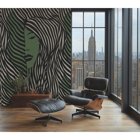 Panoramique Contemporain Vert Metropolitan Stories 4 Hot Spots A.S. Création (1/3)