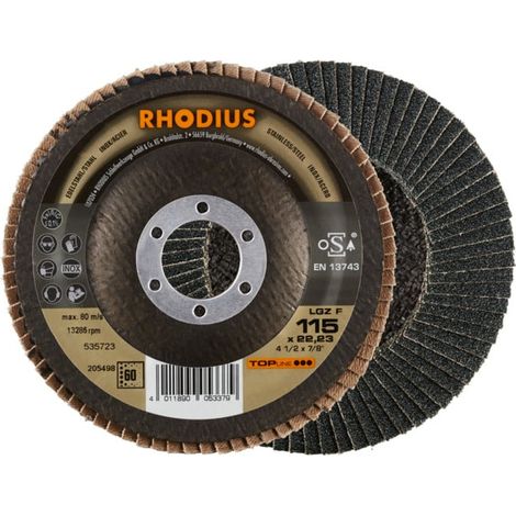 Disque à lamelle Rhodius LGZ F 10 pièces (1/2)