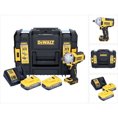 DeWalt DCF 892 H2T Llave de Impacto 18 V 813 Nm 1/2'' Sin escobillas + 2x batería Powerstack 5,0 Ah + cargador + TSTAK (1/5)