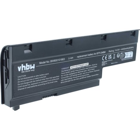 vhbw Akku kompatibel mit Medion Akoya MD98360, MD98550, MD98410, MD97558, MD98580, MD97860, MD98160, MD98190 Notebook (4400 mAh, 14,8 V, Li-Ion) (1/5)