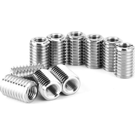 Kit de Réparation Filetée 10 Pièces, Écrous Insert M6 et M10, Outil de Réduction Filet pour Réparation de Filetage (1/5)