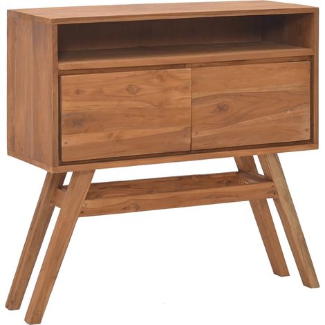 Konsolentisch 80x30x80 cm Teak Massivholz vidaXL (1/5)