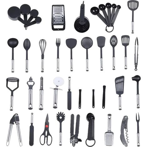 Küchenhelfer-Set, 40-teiliges Set, langlebige Utensilien (1/2)