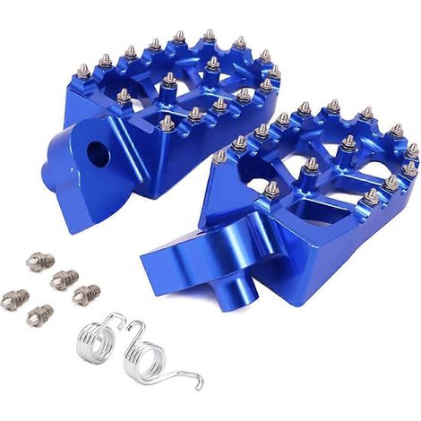 CNC-gefräste Fußrasten für YZ65, YZ85, YZ125 und YZ250 Motorräder (blau) (1/5)