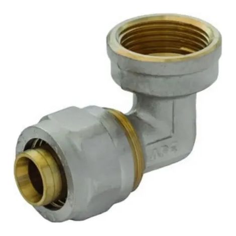 Raccordo curvo femmina a stringere multistrato mod. 752L 1/2 APE RACCORDERIA