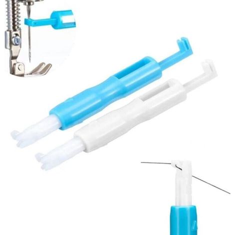Enfile-aiguille pour machine à coudre, enfile-aiguille rapide, enfile-aiguille automatique, enfile-aiguille en plastique - Bleu (1/4)