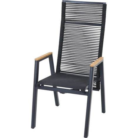 Bologna Move Sessel, Rope Alu, Armlehnen Teak FSC 100% (1/5)