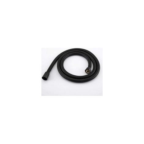 Tuyau de douche en acier inoxydable noir raccords de pommeau de douche à main tuyaux accessoires de salle de bain tuyau en caoutchouc tuyau de plomberie Flexible-2M (1/4)
