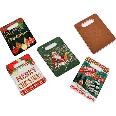 2 Sottopentola tagliere decorazioni natalizie idea regalo addobbi casa cucina merry christmas idea regalo 18X24cm (1/5)