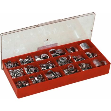 Assortimento rondelle in alluminio da 1575 pezzi