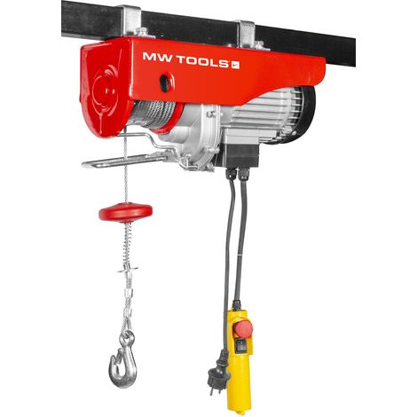 Palan électrique à câble 125/250kg 12/6m 500 W 230 V MW Tools SH25012