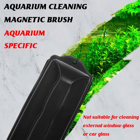 Brosse Magnétique de Nettoyage pour Aquarium Aimant Nettoyeur de Vitre Algues Fish Tank