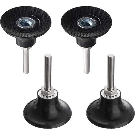 50mm pieces, polishing pads, sanding discs, polishing mandrel with 1/4'' connection, quick change, locking, round disc holder for rotary tools (1/5)