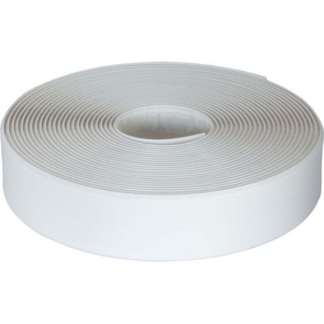 Dalsys 5m Dichtungsband selbstklebend wasserdicht Weiß, Kantenschutz selbstklebend, geeignet für Bad, Küche, Fenster - 1,1x1,1cm