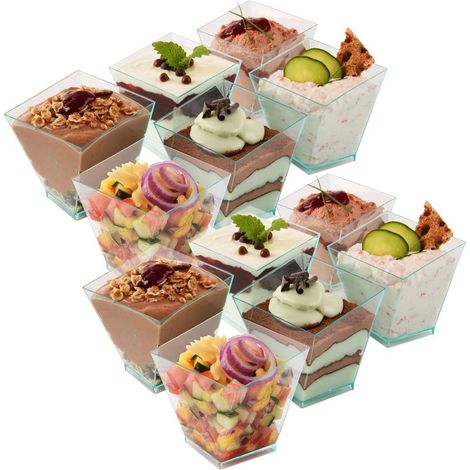 Juego de 12 mini recipientes para postre de 120 ml. (1/5)