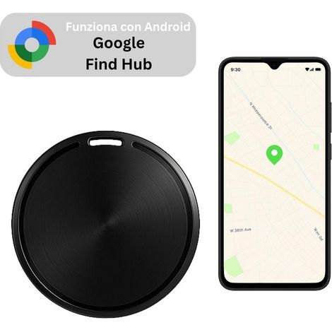 Smart Tracker compatibile Google Find Hub con localizzazione precisa