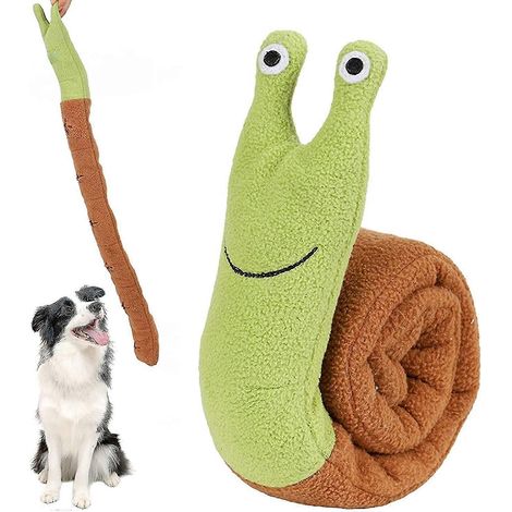 Jouet escargot pour animaux, peluches pour animaux de compagnie, jouets de dressage et de décompression pour chiens, accessoires pour animaux de compagnie pour lutter contre l'ennui (1/5)
