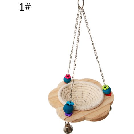 Nid en corde tressée pour perroquets, idéal pour la reproduction de perruches, pinsons, inséparables et petits perroquets. Nichoir intégré pour cage.