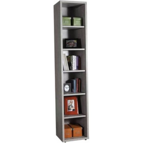 PRATICO LIBRERIA 35,7X44XH217 CM CEMENTO