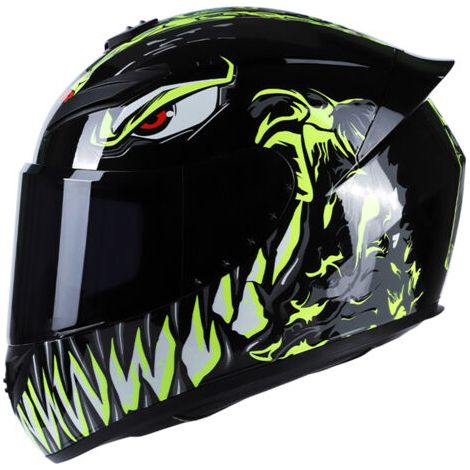 Casque de moto, intégral, léger et à la mode, adapté à la course de moto (1/4)