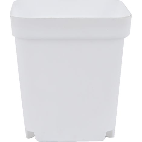 Pot À Plantes Carré - En Plastique - Pour Semis Et Succulentes - 12 Pièces Avec Soucoupes (1/5)