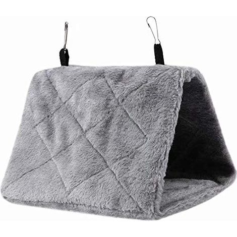 Nid En Coton Velours - Hammock Pour Oiseaux - Cabane Douillette Pour Perroquets Et Pigeons - Dimensions 17 X 12 X 13 Cm - 1 Pièce (1/2)