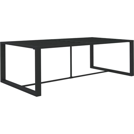 Maison Exclusive - Garten-Esstisch Anthrazit 120x60x66 cm Alumini
