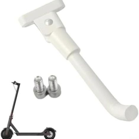 Béquille pour trottinette électrique – Nosheir – Compatible Xiaomi M365 (Pro, 1S, EScooter) – Support stable – Blanc (1/4)