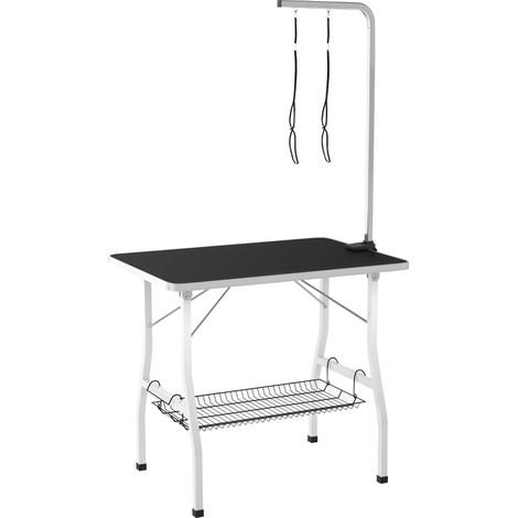 Table de toilettage pour chien pliante plateau antidérapant en caoutchouc avec 2 sangles (1/5)