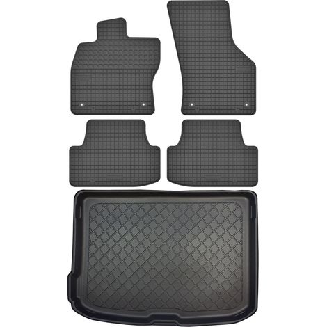 Set di tappetini in gomma per auto e tappetino per bagagliaio per Audi A3 III 8V Hatchback dal 08.2012 al 03.2020. (1/5)