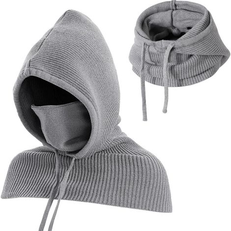 Kapuzenschal 3-in-1 Sturmhaube mit Gesichts- und Nackenwärmer für Damen und Herren (1/5)