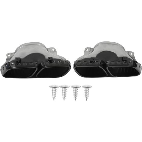 GARRYFIZH Embouts d'Échappement Quad Acier Inoxydable 304 Chrome Noir - Remplacement Mercedes‑AMG GLE63 W167 V167 C167 GLS63 X167 2020+ (1/5)