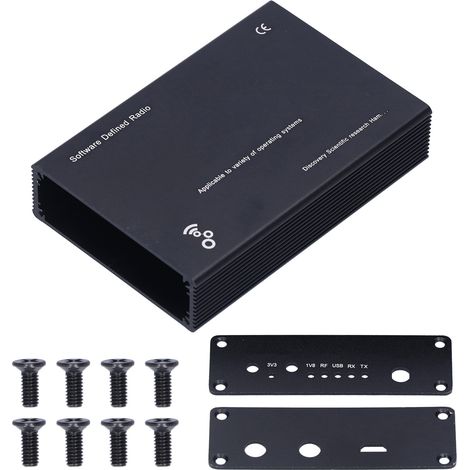 Boîtier de Projet en Alliage d'Aluminium Noir - Coque Portapack 3 Pièces avec 8 Vis (Non Assemblé) (1/5)
