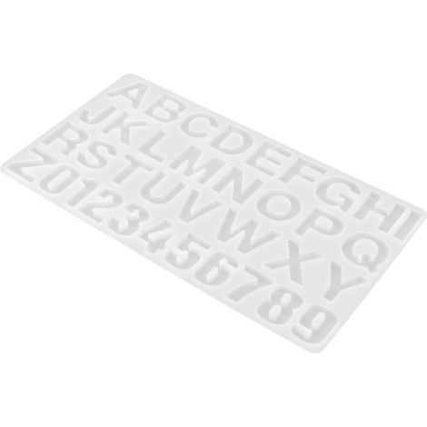Moule en silicone pour lettres et chiffres anglais - Outil de pâtisserie pour chocolat et desserts DIY (1/5)